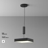 Миниатюра фото потолочный светодиодный светильник maytoni zon c032cl-45w3k-sq-b | 220svet.ru